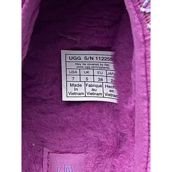 UGG Pink Purple Tazz Slipper size 7 - Picture 7 of 7